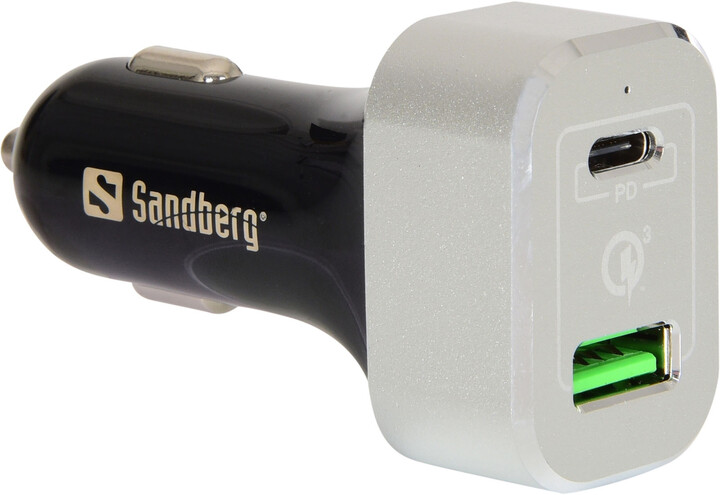 Sandberg nabíječka do auta USB-C PD+QC3.0 63W_519413939
