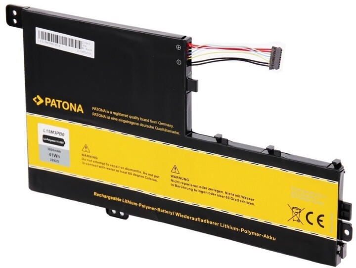 PATONA baterie pro ntb LENOVO Ideapad 320S, 3600mAh Li-Pol 11.25V, L15L3PB0_272629611