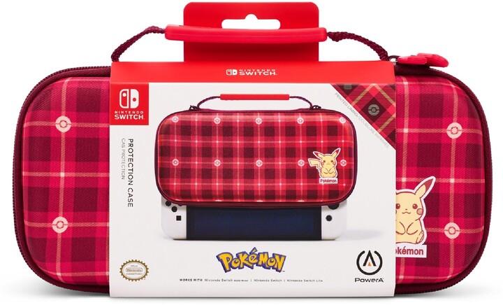 PowerA Protection Case, switch, Pikachu Plaid - Red_634355034