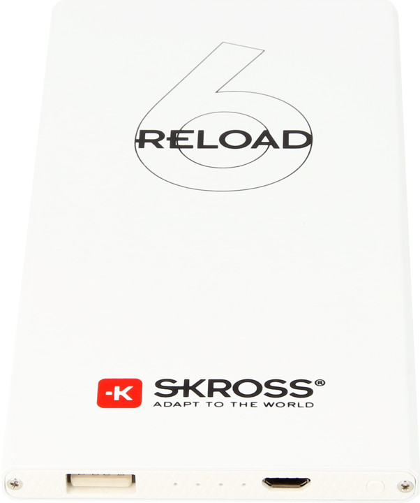 SKROSS powerbank Reload 6, 6000mAh, bílá_1774218169