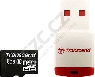 Transcend Micro SDHC 8GB Class 6 + USB čtečka_270561935