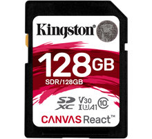 Kingston SDXC Canvas React 128GB 100MB/s UHS-I U3_544931219