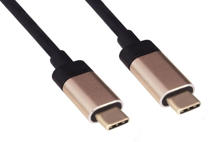 PremiumCord Kabel USB 3.1 konektor C/male - USB 3.1 konektor C/male, 0,5m hliníkové konektory_1975086781