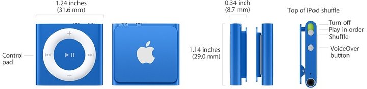 Apple iPod shuffle - 2GB, zlatá, 4th gen._522898018