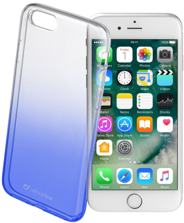 CellularLine SHADOW zadní kryt pro Apple iPhone 7, TPU, modrá_606136396