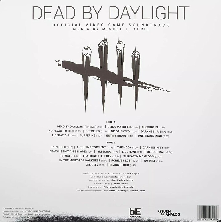 Oficiální soundtrack Dead by Daylight na LP_1426479762