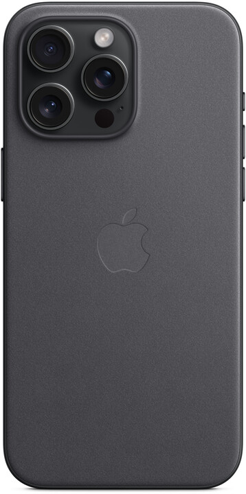 Apple kryt z tkaniny FineWoven s MagSafe na iPhone 15 Pro Max, černá_1781045381