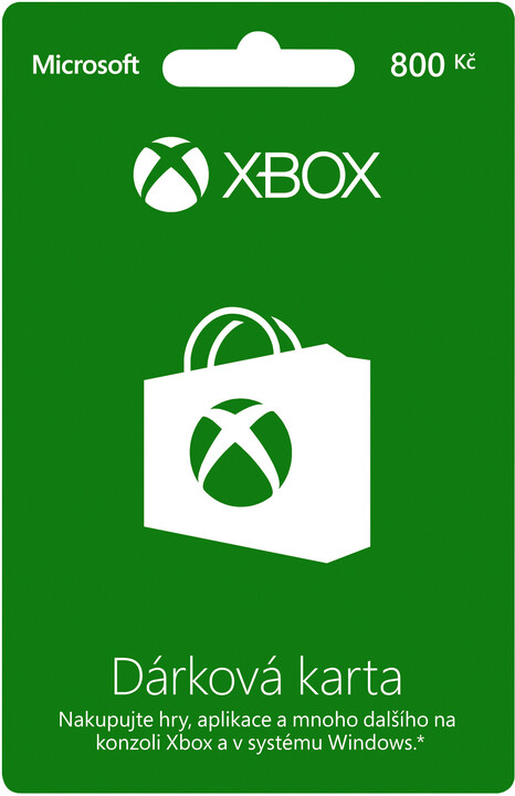 Microsoft Xbox Live dárková karta 800 Kč_991345214