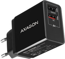 AXAGON šíťová nabíječka , QUICK a SMART, 2xUSB PD3.0, 24W, černá_1274761314