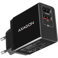 AXAGON šíťová nabíječka , QUICK a SMART, 2xUSB PD3.0, 24W, černá
