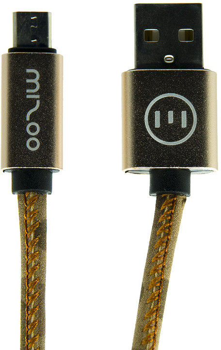 MIZOO USB/micro USB kabel X28-11m, písečná kamufláž_772821506