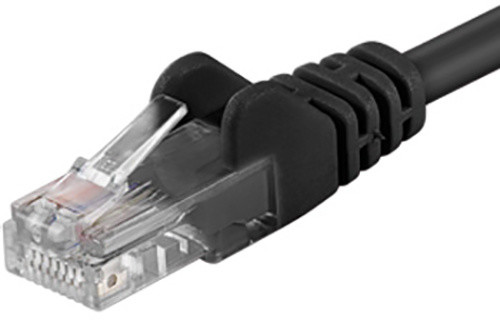 UTP síťový kabel kat.6 PC-HUB - 0,25m, černá_1661544429
