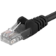 UTP síťový kabel kat.6 PC-HUB - 0,25m, černá