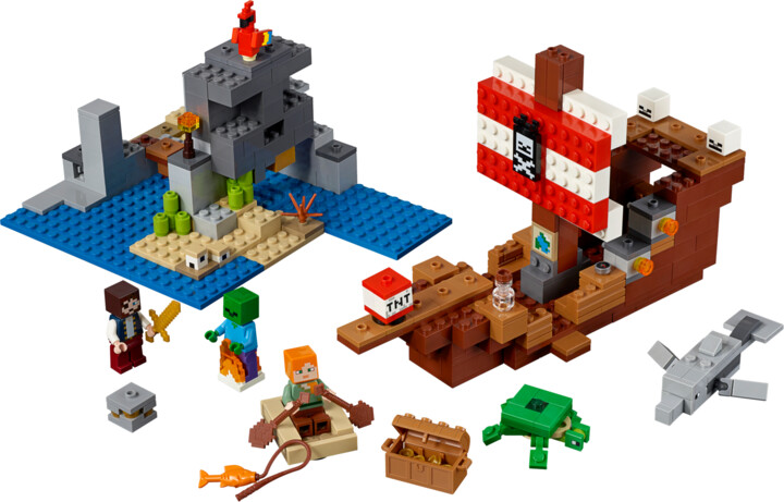 LEGO® Minecraft® 21152 Dobrodružství pirátské lodi_1915541495