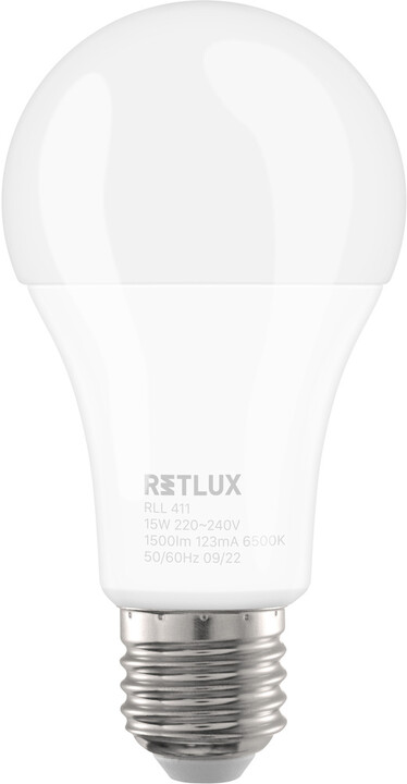 Retlux žárovka RLL 411, LED A65, E27, 15W, denní bílá_805859415