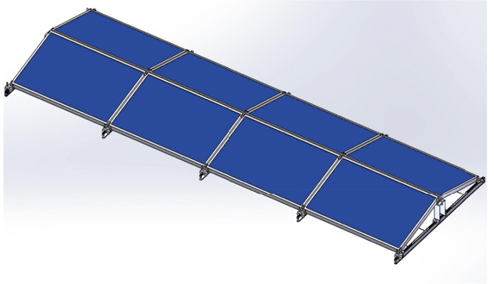 Solarmi SCOMP-8EW35-1134 - pro uchycení solárních panelů, na plochou střechu, typ východ-západ, SC_1960950496