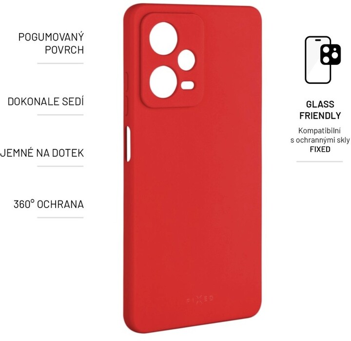 FIXED zadní kryt Story pro Xiaomi Redmi Note 12 Pro 5G, červená_556829784