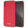 GUESS Silicone Gold Logo pouzdro pro iPhone XS Max, červená_629999306