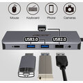 Acer dokovací stanice USB-C 12v1, 2 x USB3.2, 2 x USB2.0, SD/TF, 2 x HDMI, DP, RJ45, jack, PD 60W_1035703361