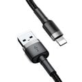 Baseus nabíjecí / datový kabel Cafule USB-A - Lightning, 2,4A, 0.5m, šedá/černá_388622275