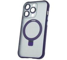 C.P.A. silikonové TPU pouzdro Mag Ring pro iPhone 14 Pro, fialová GSM172047