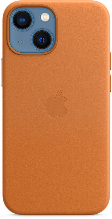 Apple kožený kryt s MagSafe pro iPhone 13 mini, zlatohnědá_1031443820