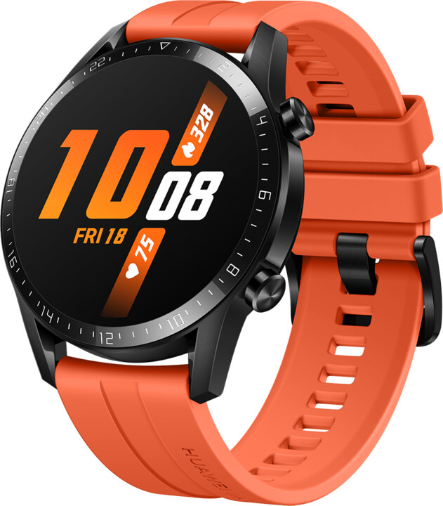 Huawei silikonový řemínek pro Watch GT/GT2 (46mm), 22mm, oranžová_114854875