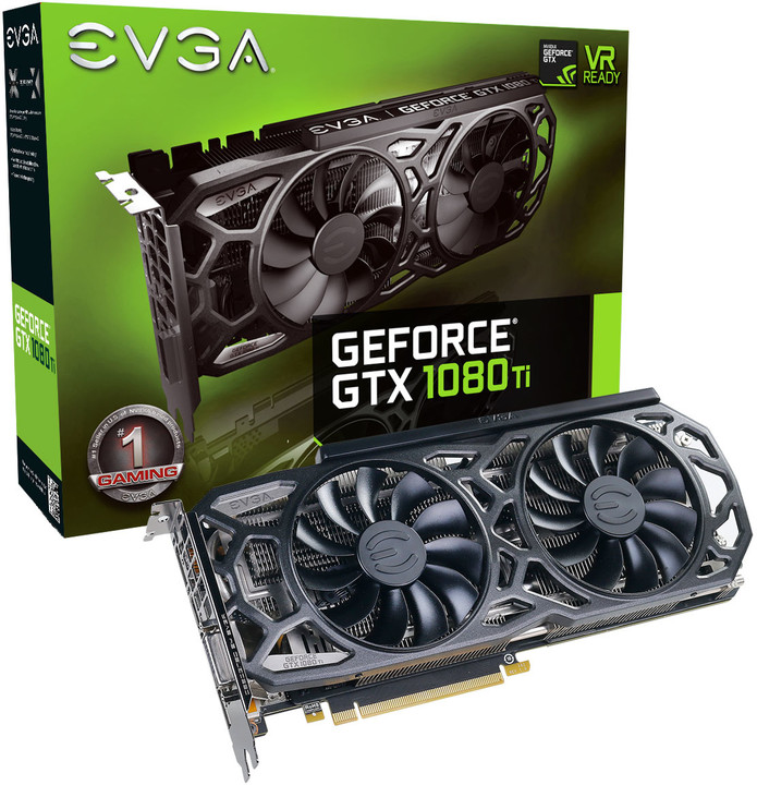 EVGA GeForce GTX 1080 Ti SC Black Edition GAMING, 11GB GDDR5X_836027391