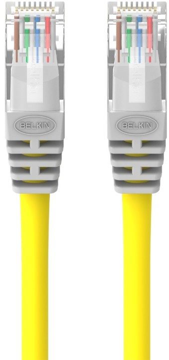 Belkin kabel PATCH UTP CAT5e CROSS 1m šedo/žlutá_156828470