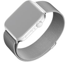 FIXED síťovaný nerezový řemínek Mesh Strap pro Apple Watch 38/40/41mm, stříbrná_1608283080