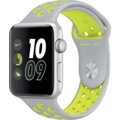 Apple Watch Nike + 42mm Silver Aluminium Case with Flat Silver/Volt Nike Sport Band
