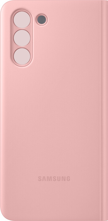 Samsung flipové pouzdro Clear View pro Galaxy S21, růžová_1824353076