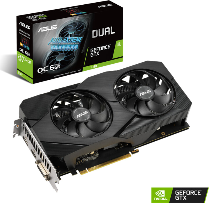 ASUS GeForce DUAL-GTX1660-O6G-EVO, 6GB GDDR5_225159336
