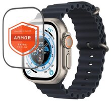 FIXED prémiové ochranné sklo Armor pro Apple Watch Ultra / Ultra 2 49mm, s aplikátorem, černá_1478976190