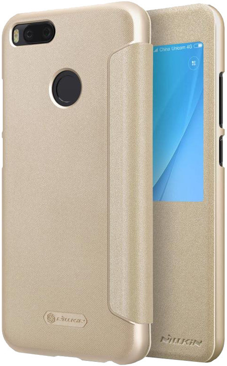 Nillkin Sparkle S-View Pouzdro Gold pro Xiaomi Mi A1_891423228