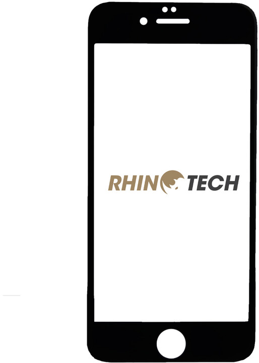 RhinoTech 2 Tvrzené ochranné 3D sklo pro Apple iPhone 6/6S, černé (včetně instalačního rámečku)