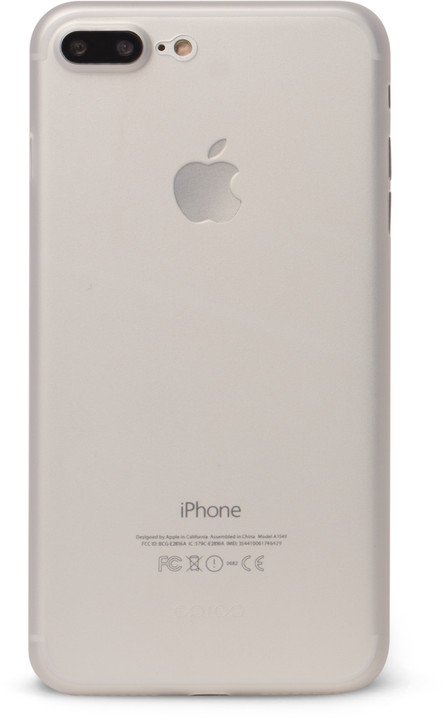 EPICO ultratenký plastový kryt pro iPhone 7 Plus TWIGGY MATT, 0.3mm, clear_1572445010