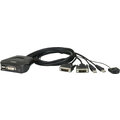 ATEN 2-port DVI KVM USB mini, integrované kabely, tlačítko pro přepínání_1591621378