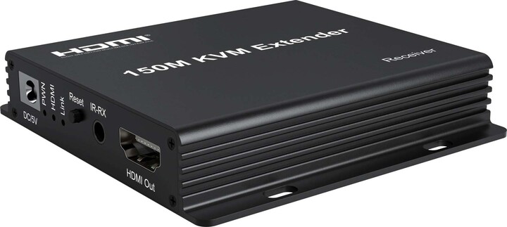 PremiumCord HDMI KVM extender na 150m přes jeden kabel Cat5e/Cat6, FULL HD 1080p_1917197205