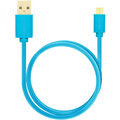 AXAGON BUMM-AM15QL, HQ Kabel Micro USB - USB A, datový a nabíjecí 2A, modrý, 1.5 m_1250223998