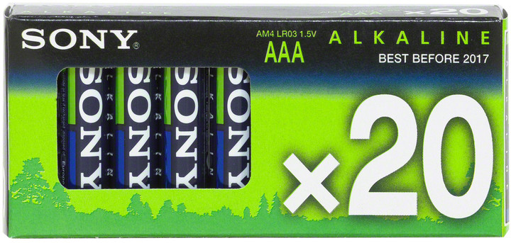 Sony Alkalická baterie - LR3 AAA- 20ks ECOPACK_1967910101