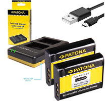 Patona nabíječka Foto Dual Quick Sony NP-BG1 + 2x baterie 960mAh USB Poukaz 200 Kč na nákup na Mall.cz