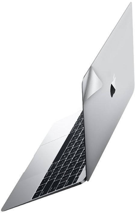 KMP ochranná samolepka pro 12&#39;&#39; MacBook, 2015, stříbrná_1226557046