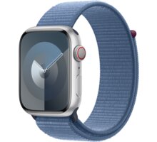 Apple Watch Series 9, Cellular, 45mm, Silver, Winter Blue Sport Loop_1268496885
