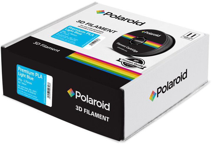 Polaroid 3D 1Kg Universal Premium PLA 1,75mm, jemně modrá_587153927