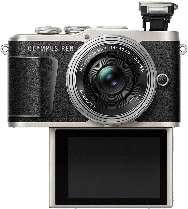 Olympus E-PL9 + 14-42mm, černá/stříbrná, Traveler Kit_1685064086