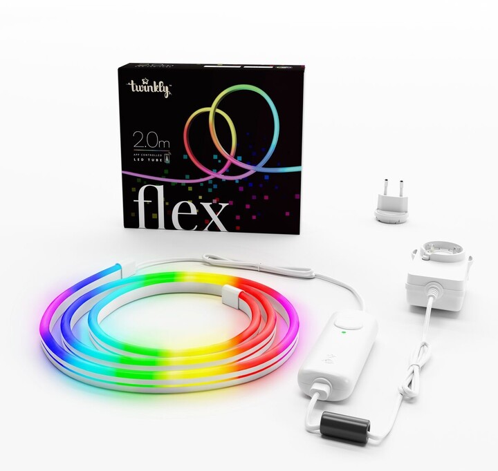 Twinkly FLEX, LED ohebná trubice, 300LED, RGB, délka 4m, bílý, BT+WiFi, Gen II, IP20 vnitřní_1070969395