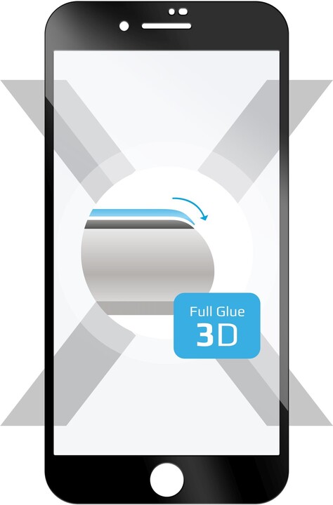 FIXED 3D Full-Cover ochranné tvrzené sklo pro Apple iPhone 7 Plus/8 Plus, černé_899378141