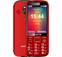 Aligator A835 Senior, Red + stolní nabíječka_2125446027