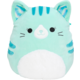 Plyšák Squishmallows Kočka - Corinna, modrá/zelená, 20 cm